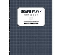 Graph Paper Notebook: 100 Pages of Quad Ruled Grid Paper | 8.5 x 11 | 1/4 Inch Squares for Math, Engineering, Sketching & Technical Drawing