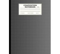 Graph Paper Notebook: 4x4 Quad Ruled Composition Notebook: 8.5 x 11 inches, 100 Pages, Dark Aesthetic Grid Design for School, Office, and College Students