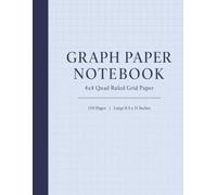 Graph Paper Notebook: 4x4 Quad Ruled Grid Paper, 110 Pages, Large 8.5 x 11 Inches (Dusty Blue Edition)