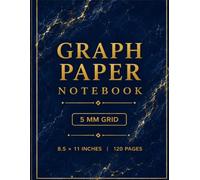 Graph Paper Notebook: 5 mm Grid | 8.5 × 11 Inches | 120 Pages-Navy Blue: Premium Quad Ruled Notebook for Math, Engineering, Architecture, Drafting, Technical Drawing, and STEM Students
