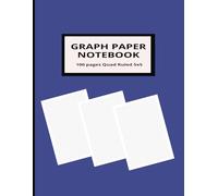 Graph Paper Notebook: 5x5 Grid, Large 8.5 x 11 Inch Pages, 100 Sheets: Ideal for Math, Science, Technical Drawing, and Note-Taking