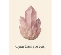 Graph Paper Notebook 5x5 mm - Quartzus roseus - 100 Pages - 8.5 x 11 Inches: Elegant scientific-style cover featuring a realistic rose quartz ... name - ideal for geology lovers and artists
