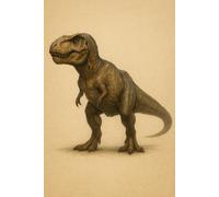 Graph Paper Notebook 5x5 mm - Tyrannosaurus Rex Cover - 100 Pages - 6x9 Inches: Realistic dinosaur-themed notebook with no text - perfect for school, sketching, journaling or as a gift