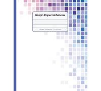 Graph Paper Notebook - 5x5 Quad Ruled (7.5 x 9.25 inches, 100 Pages, Pixel Art Cover): Math, Design & Pixel Drawing Notebook | Grid Composition Book for Students, Artists, and Creative Projects