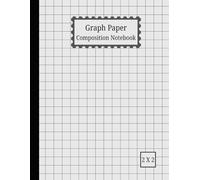 Graph Paper Notebook 8.5 x 11 - 0.5 Inch Squares: 2x2 Grid | 120 Pages | Perfect for Kids, Beginners | Math Large Graph Notebook for Math, Drawing, Journaling, and School Use
