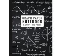 Graph Paper Notebook 8.5 x 11 - 110 Pages: Quad Ruled Math Notebook Featuring 2 Bonus Pages of Key Math Formulas and Concepts - Ideal for Homework, ... for Students | Cheat Sheets, 4x4 Grid |