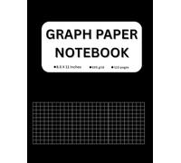 Graph Paper Notebook 8.5 x 11 | 5x5 Quad Ruled | 110 Pages: Large Graph Paper Notebook for School, Work, and Creative Projects - 5 Squares Per Inch, Quad Ruled, 110 Pages - Matte Black Cover