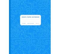 Graph Paper Notebook 8.5 x 11: Sky Blue Graph Paper Notebook - Large Grid Ruled Notebook with Modern Abstract Design for Study, College, School, ... Journal for Students, Teens, Men & Women