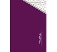 Graph Paper Notebook - A4 Landscape Format | 1/2 Inch (0.5") Isometric Grid | Edge-to-Edge Layout |Horizontal Triangle Grid Lines | Double-Sided Pages ... 3D Design & Projects | Grape Purple color