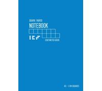 Graph Paper Notebook A5 1 cm Squares: Blue, Medium, Smart Design, Centimeter Grids, Numbered Pages, Composition Book Quad Ruled for Math/Handwriting Workbook for Kids