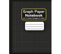 Graph Paper Notebook: Graph Paper Notebook | 4x4 Quad Ruled | 120 Pages | Large 8.5 x 11 Inches for Math, Engineering, Drawing, and Design Projects