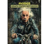 Graph Paper Notebook: Gridded Pages Journal, Grid Paper for Physics and Science Students, Quad Ruled 5x5 (120 Pages, 8 x 10.5) Paperback: A cover printed with a science-themed art poster.