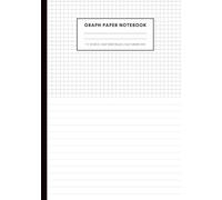 Graph Paper Notebook Half Wide Ruled Half Grid 5x5: Hybrid Writing And Drawing Notebook For Notes And Sketches For Math, Chemistry, Biology, and Engineering Students