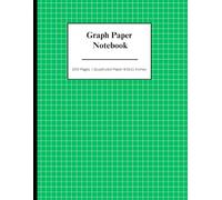 Graph Paper Notebook "Ideas in Gridlock: A stylish 2025 8.5x11 graph paper notebook featuring 100 quad-ruled sheets and a vibrant green cover. Ideal ... available in a range of inspiring colors."