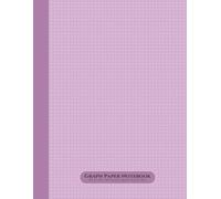 Graph Paper Notebook - Lavender Purple Cover | 8.5" x 11", Quad Ruled 4x4 Grid, 120 Pages, Grid Paper for Math, Science, Drawing & School Notes