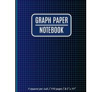 Graph Paper Notebook: Math Grid Paper Composition for Students | Perfect for Calculations, Drawings & Design Sketches | 1/4 Inch Quad Ruled | 110 Pages, 8.5"x11"