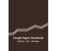 Graph Paper Notebook: Perfect 5x5 quad ruled notebook for precise notes, bullet journaling, planning, sketches, and diagrams. Great for students, professionals, and creative thinkers - Deep Cocoa