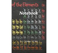 Graph Paper Notebook - Portable 6×9, 1/5″ Grid, Subject/Date + Day Checkboxes, 150 Pages (Periodic Table of the Elements)