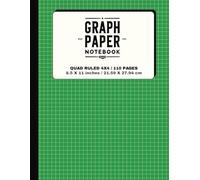 Graph Paper Notebook: "Quad Ruled 4x4 Graph Paper Notebook - Perfect for Math, Linear Algebra, and Precision Graphing (110 Pages, 8.5 x 11 inches)"
