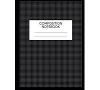 Graph Paper Notebook: Quad Ruled 5x5, 100 Pages (8.5"x11")- Paperback in Black, for school, Work, and Diary life