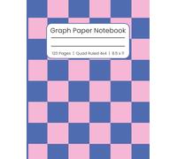 Graph Paper Notebook, Quad Ruled Graph Paper Notebook 4x4 for Math, Science & Engineering, 8.5 x 11 Inch No Spiral, 120 Pages