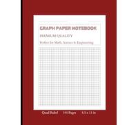 Graph Paper Notebook: Quad Ruled Grid Paper for Math, Science & Engineering - 100 Pages Premium Burgundy Edition 8.5x11: Professional Grid Journal for Students and Technical Drawing