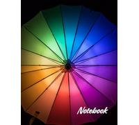 Graph Paper Notebook: Quad Ruled Grid Paper with Rainbow Umbrella Design - 100 Pages Premium Quality 8.5x11: Colorful Grid Journal for Math, Science, Art and Creative Projects