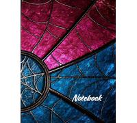 Graph Paper Notebook: Quad Ruled Grid Paper with Stained Glass Web Design - 100 Pages Premium Quality 8.5x11: Artistic Grid Journal with Gothic Stained Glass Pattern for Creative and Academic Work