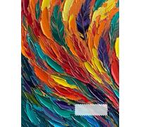 Graph Paper Notebook: Quad Ruled Grid Paper with Vibrant Abstract Art Cover - 100 Pages Premium Quality 8.5x11: Colorful Grid Journal for Math, Science, Engineering and Creative Projects