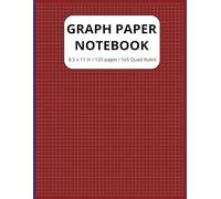 Graph Paper Notebook - Red and Blue Matte Cover: High-Quality Grid Paper | Quad Ruled 5x5 | 120 Pages, Large 8.5" x 11" | Ideal for Math, Engineering, ... Sketching, Planning, and Problem-Solving