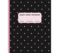 Graph Paper Polka Dot Composition Notebook: Black and Pink Dark Coquette Notebook for Teens, Girls, Women | Cute Preppy Grid Journal for School, ... | Bold Graphic Feminine Gift for Students