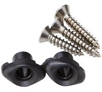 Graph Tech Black Tusq Sleek String Trees - Two Long With Chrome Screws