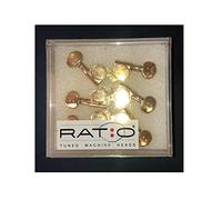 Graph Tech GT PRN 4721 G0 Ratio Electric 6 Inline Right Handed Mini Contemporary Offset Screw Gold