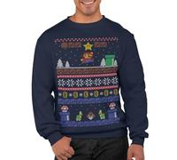 Graphic Impact - Maglione - Uomo Blu Navy