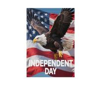 Graphic Independence Day Welcome Garden Flag Double Sided verticale 30,5 x 45,7 cm banner Yard Outdoor Farmhouse Decor
