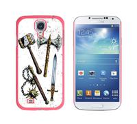 Graphics and more fantasy Medieval Weapons Axe Sword Mace War Hammer modello cover protettiva rigida per Samsung Galaxy S4, colore: Rosa