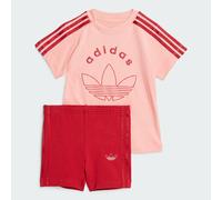 Graphics Cycling Shorts Set Kids Semi Pink Spark / Team Victory Red 2-3A