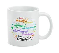 GRAPHICS & MORE Beautiful Not Broken I Am Autistic Autism Tazza bianca