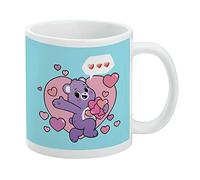 GRAPHICS & MORE Care Bears: Unlock the Magic Share Bear Sharing Hearts, tazza da caffè in ceramica per caffè, tè e bevande calde, 325 ml, colore bianco