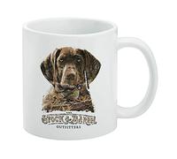 GRAPHICS & MORE Stock and Barrel Outfitters - Tazza bianca da caccia con cane puntatore