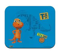 GRAPHICS & MORE Tappetino per mouse sottile con disegno di dinosauro T-Rex Buddy blu a basso profilo