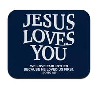 GRAPHICS & MORE Tappetino per mouse sottile con scritta "Jesus Loves You First"