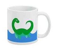 GRAPHICS & MORE Tazza bianca con mostro di Loch Ness, "The Important Thing is That I Believe in Myself"