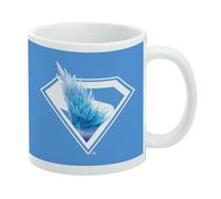 GRAPHICS & MORE Tazza da caffè in ceramica con scudo della fortezza della solitudine del film Superman 2025, novità regalo per caffè, tè e bevande calde, 325 ml, bianca