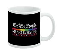 GRAPHICS & MORE We the People Spectrum Pride - Tazza da caffè in ceramica, idea regalo per caffè, tè e bevande calde, 325 ml, colore: bianco