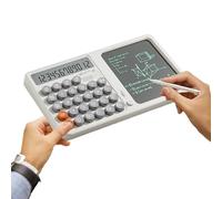 Graphing Calculator with Writing Pad, Desktop Calculation Tool with Large Display, Handwriting Board and Eye Protection Screen for Kids, Students, School, Home, Business, 5.91x10.35 inches