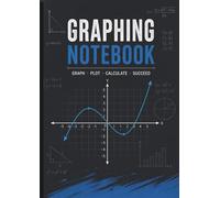 Graphing Notebook: Blue Math Cover | A4 Size Graph Paper Notebook | Composition Graphing Notebook, 8.27 x 11.69 Inches, 120 Sheets, Big Math Graphing Notebook for Students, Kids, Teens and Adults