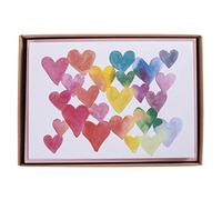 Graphique Biglietti in scatola con cuori arcobaleno