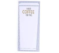 Graphique Blocco magnetico con scritta I Need Coffee for This Grocery and Shopping, divertente lista delle cose da fare, regalo perfetto per l'inaugurazione della casa, 100 fogli strappabili (10,2 x