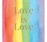 Graphique Calendario da parete 2024 Love is Love, 30,5 x 30,5 cm, carta spessa, organizer per casa e ufficio, grande griglia mensile, 3 lingue e festività contrassegnate, pagina di anteprima di 4 mesi